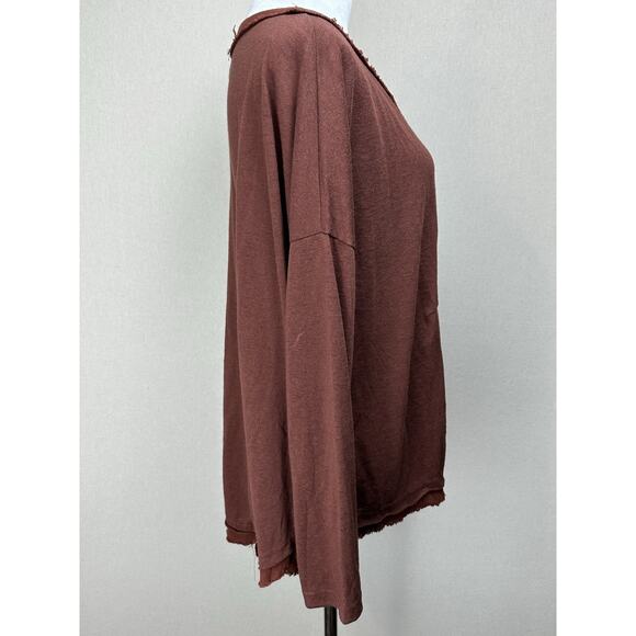 UMGEE Cotton Blend/Linen Blend Trim Tiered Tunic Baby Doll Shirt Small Oversized - Picture 5 of 13